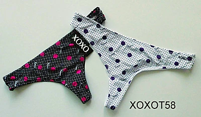 Sexy Ladies' G-string Thong T-back with Nylon High Quality Print for Xoxo Brand