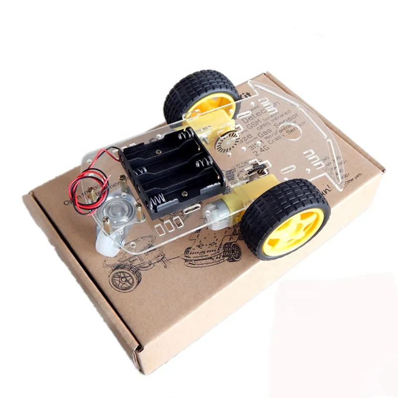 2 Ruote Di Auto FAI DA TE 2WD Intelligente Robot Auto Telaio Kit Di - Foto 9