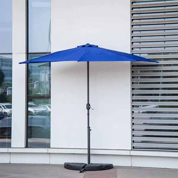 patio half umbrella with base