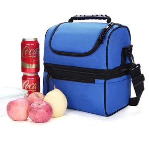Custom Large Waterproof Food Thermal Lunch Tote Insulated Cooler Bag With Handle