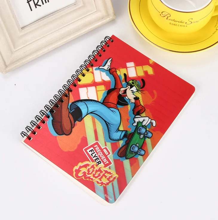 Lenticular 3d Spiral Diary Notebook A4   AS A6 High Quality Cartoon 3D Notebook