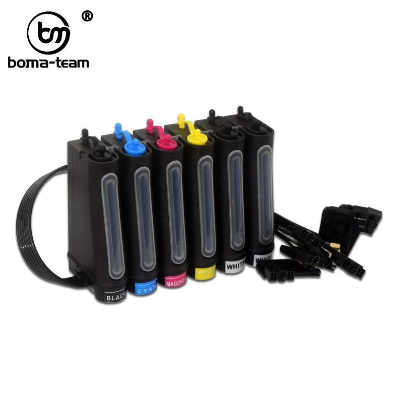 LED UV Ink Ciss Cis Continuous Ink Supply System for Epson L805 L800 R330 R230 R270 R290 T50 1390 1400 1410 1430 1500w Printers