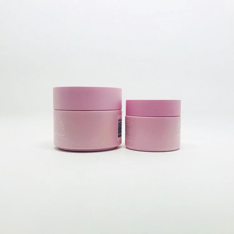 luxury pink cosmetic 50ml 100ml glass jar and lid colored glass jars cosmetic skin care jars