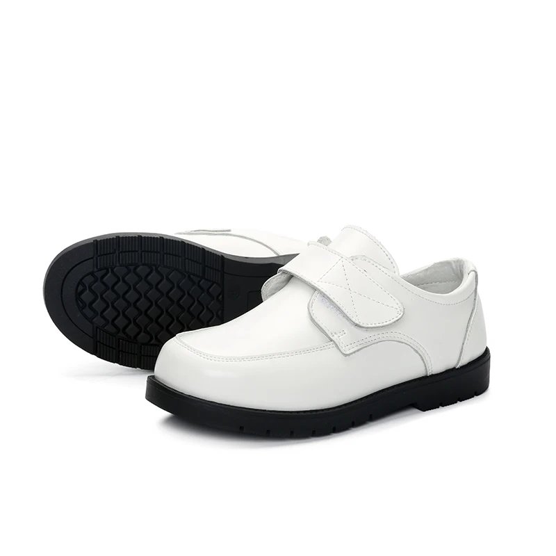 Оптовая продажа, детская черная классическая обувь, кожаная школьная обувь для мальчиков