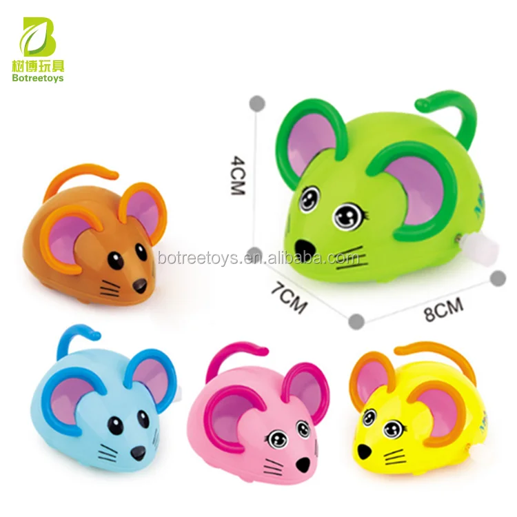 Kids Early Educational Plastic Walking Mouse Shape Clockwork Toy Wind Up Toy 