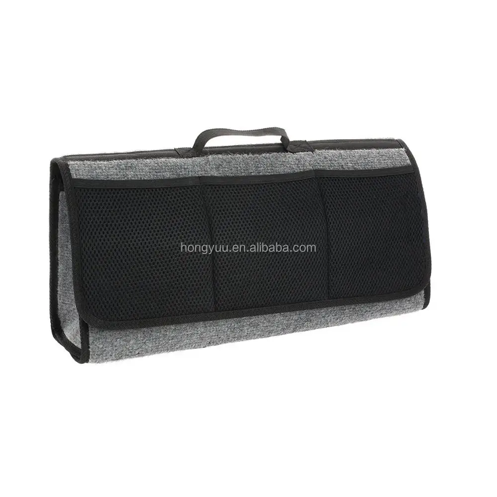 Carpet Car Anti Slip Boot Storage Solution Interior Bag Organiser Tools Breakdown Travel Tidy Car Boot Bags