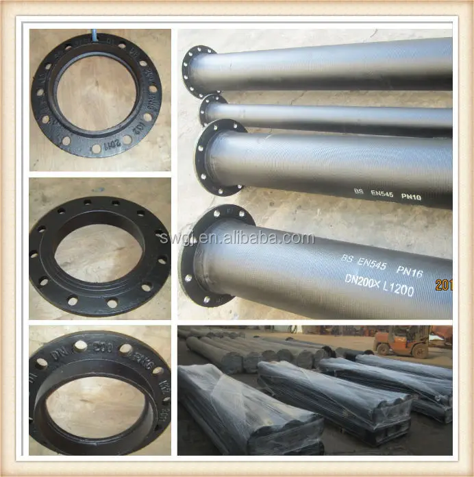 Ductile Iron Pipe With Welding Flange Pn16 Class125 Buy Ductile Iron Pipe Class K9 Cement Lined Ductile Iron Pipe Ductile Iron Pipe Flange 300mm Product On Alibaba Com