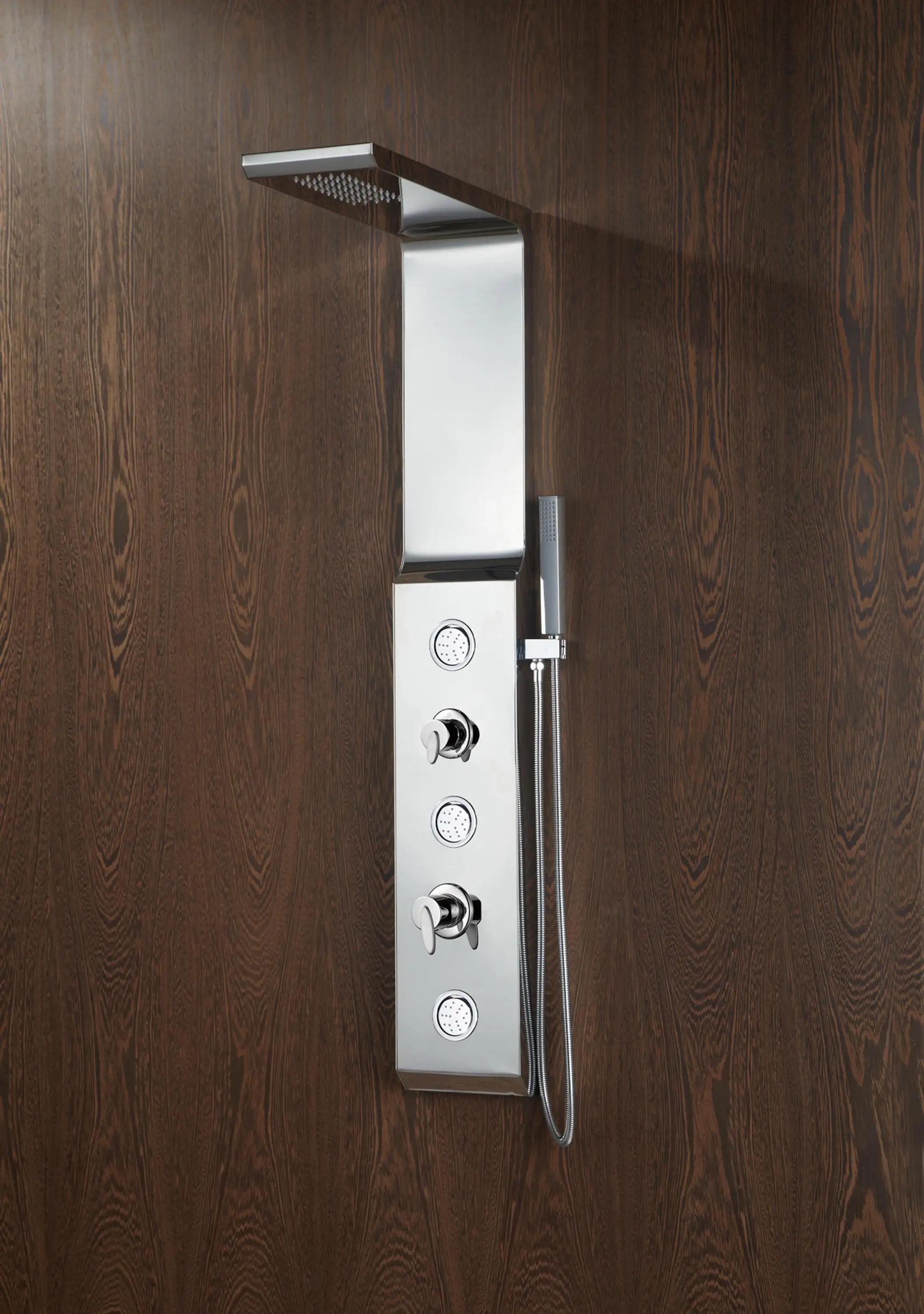 2019 Современная Высококачественная Черная душевая панель из нержавеющей