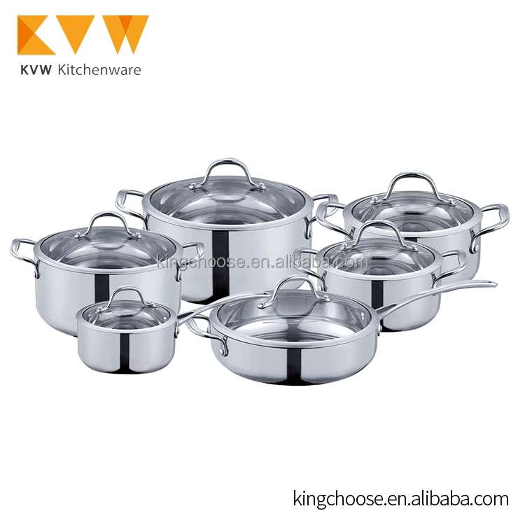 Stainless Steel Wok Pot Cookware Amc Cookware Biryani Cooking Pot From China