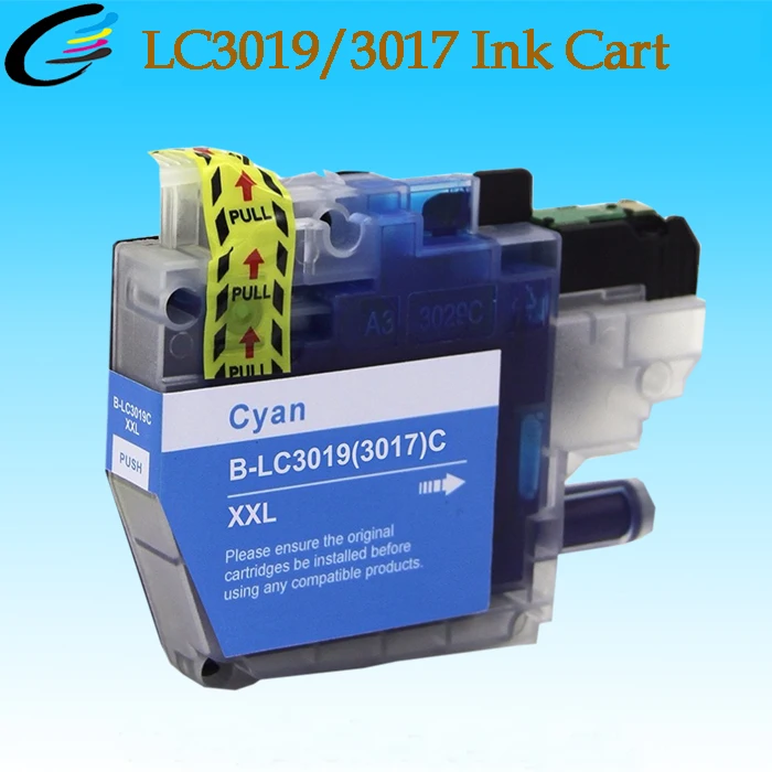 Kit de Cartuchos Rellenables Cortos con Chip y Tinta Base Agua LC3017/LC3019  - Cartuchos rellenables