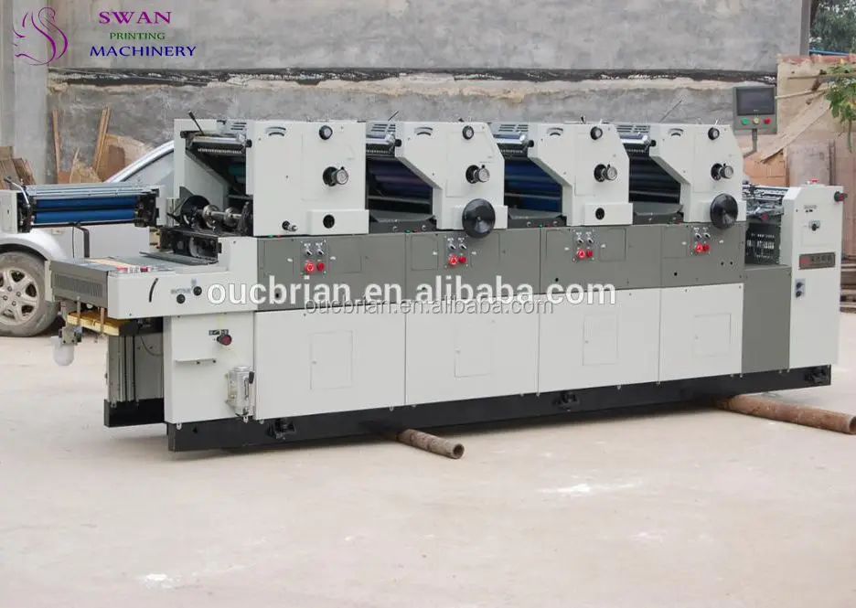 Hamada Style 4-Color Flatbed Printer New Condition Newspaper Label Bill Card Paper Printers