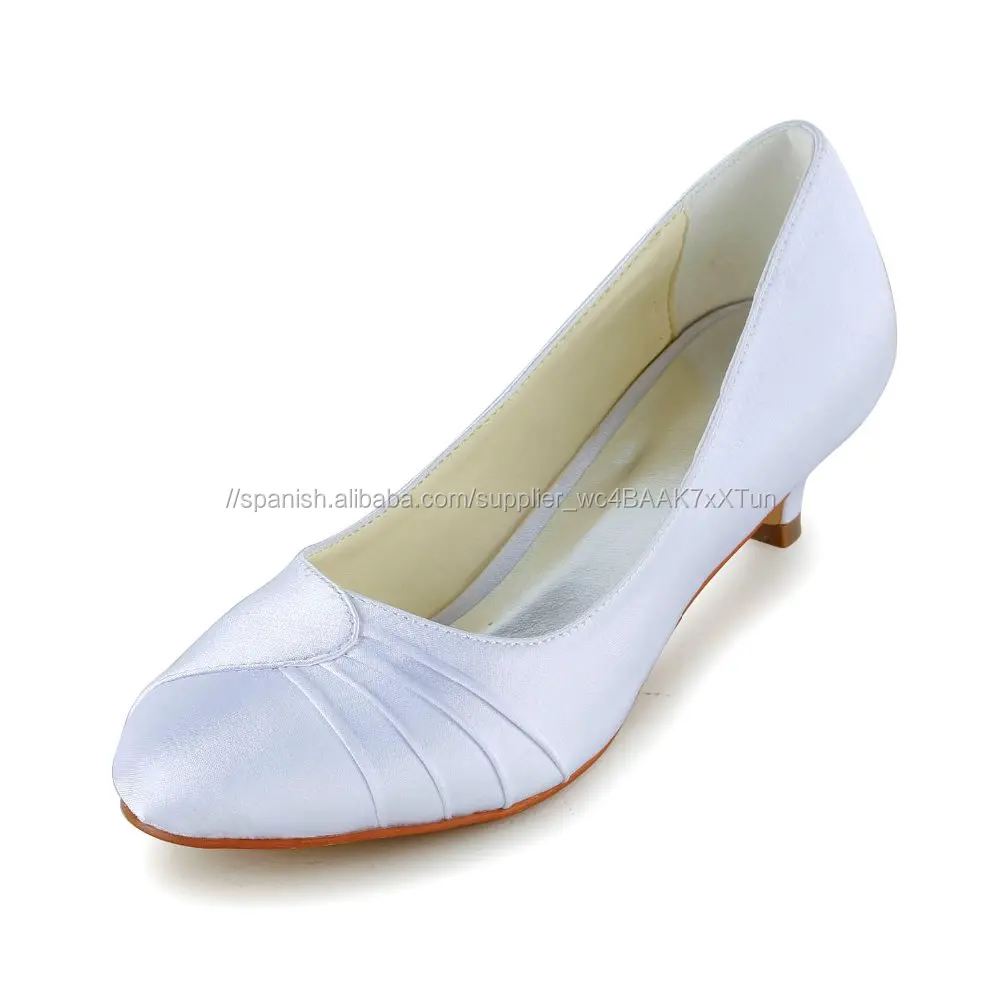 miel Circular Imitación Venta Caliente De Boda Blanco Zapatos Usados Para Mujer De Tacón Bajo  Zapatos De Novia Zapatos De Noche Fabricante - Buy Silver Rhinestone  Nupcial Zapatos De Tacón Bajo De La Boda Product
