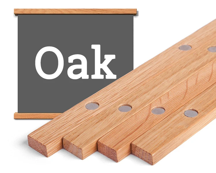 
 9 '~ 25' широкий пользовательский цвет Магнитный светлый деревянный постер рамка вешалка для украшения дома стены  