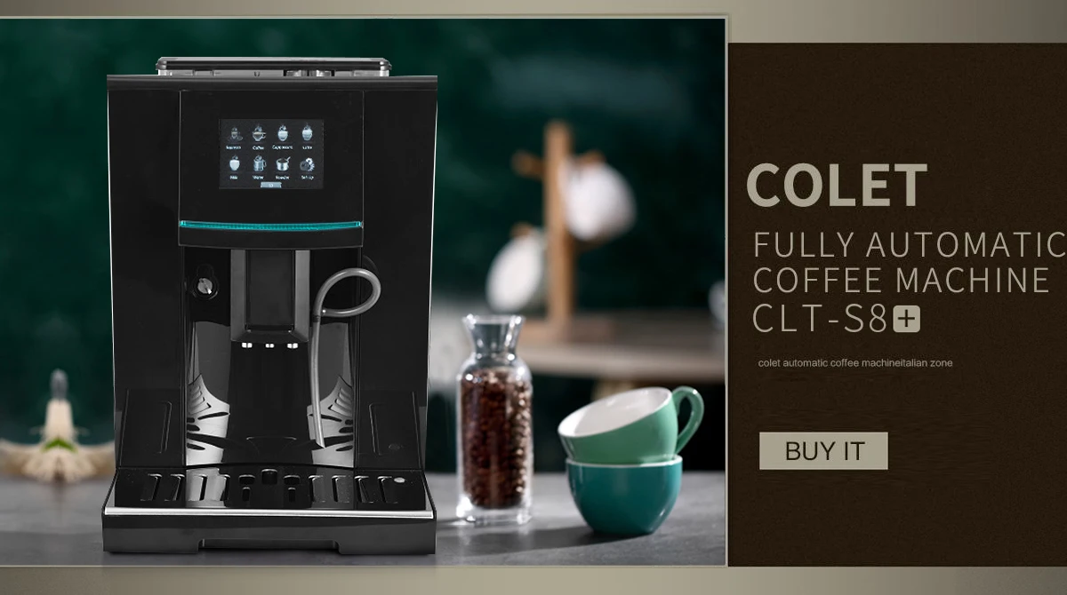 Автоматическая кофемашина с сенсорным экраном и 4