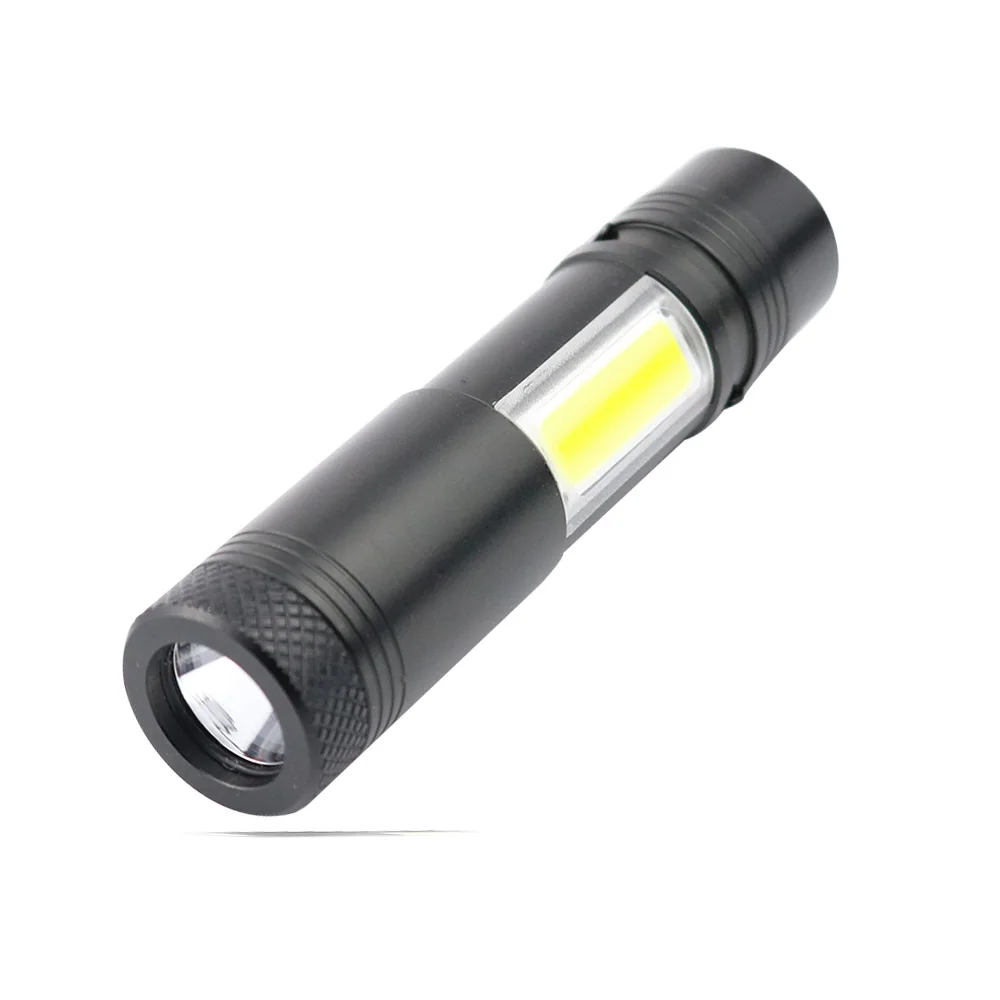 Wholesale Portable COB Torch Light Mini AA Battery Led Flashlight