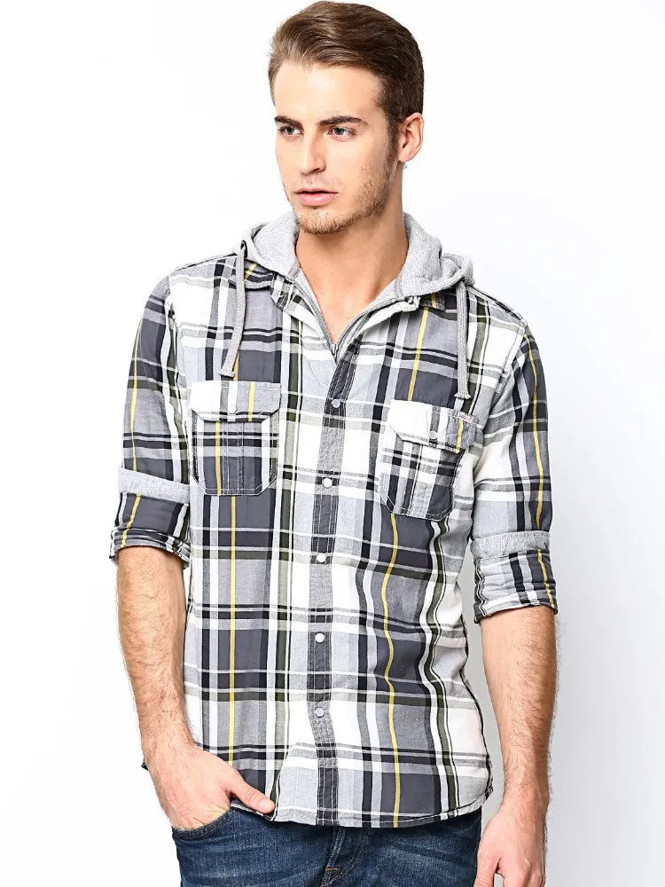 hooded casual shirts