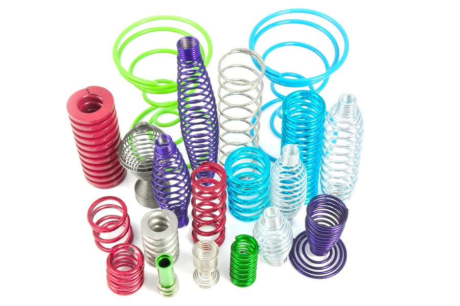 
 Компрессионная пружина амортизации велосипеда из углеродистой стали с черным покрытием  