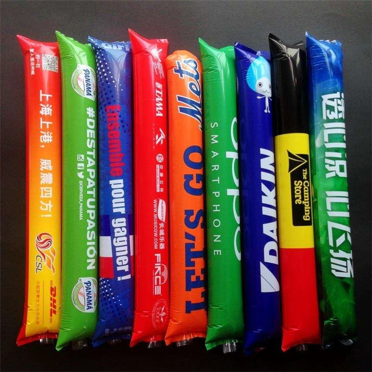 Изготовленный на заказ Печать клипсы для воздушных шаров Bang cheering надувные колотушка