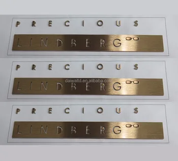 Laser cut rose gold solid stainless steel letters for show case