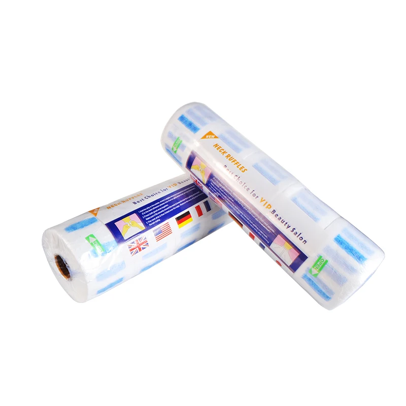 
 Парикмахерская бумага для шеи портативная одноразовая эластичная белая бумага для шеи рулон эластичная Экологически чистая  