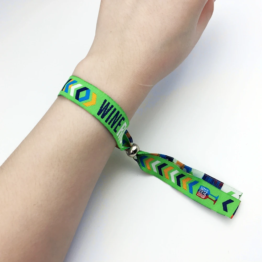 Download Custom Band Printed Colorful Woven Festival Fabrics Wristbands Buy Custom Tennis Sweatbands Wristbands Cheap Customized Fabric Wristbands Fabric Wristbands For Events Product On Alibaba Com