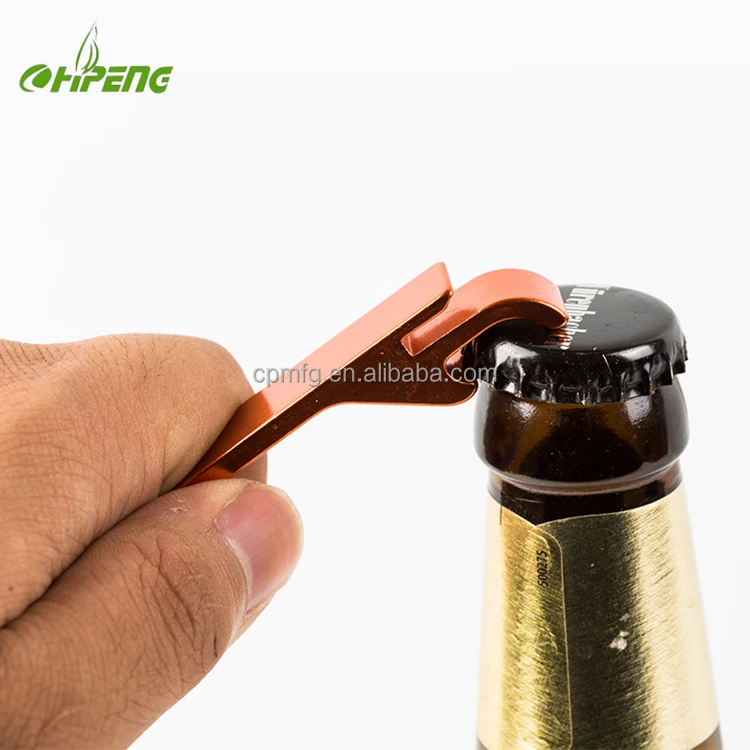 With Key Ring Bottle Opener Key Chain Bulk Blank Aluminum Bottle Opener Custom Shape Promotional Gifts Custom Logo Pantone Color
