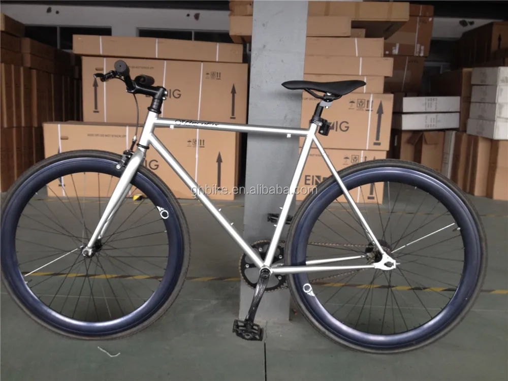 憧れの クロームカラーpurefix fixieバイク固定ギアバイク固定ギア 自転車本体