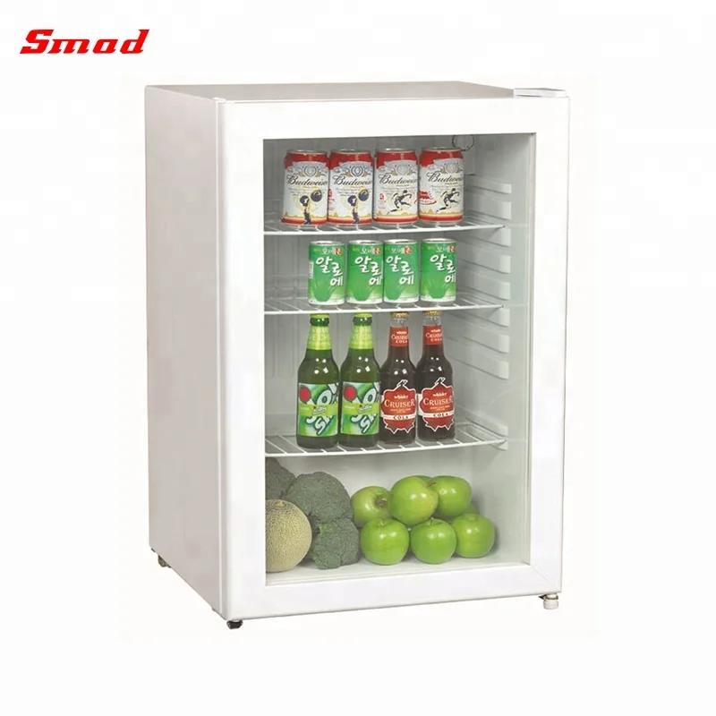 small transparent fridge