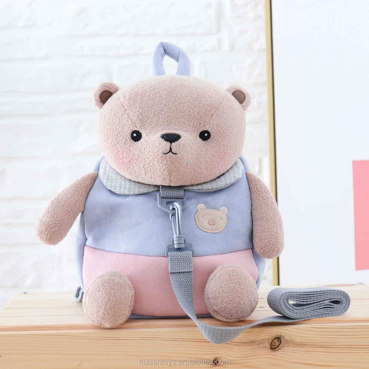 Wholesale Custom Kids Plush Animal Bear Backpack Metoo Plush School Bag  Rabbit Plush Backpack