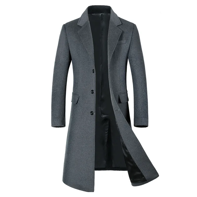 Long Wool Blend Overcoat Stylish Winter Protection