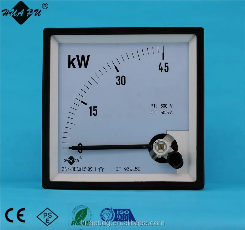 Производитель продажи Подвижной катушкой типа измеритель Мощности площади вт КВТ метр 96*96 мм