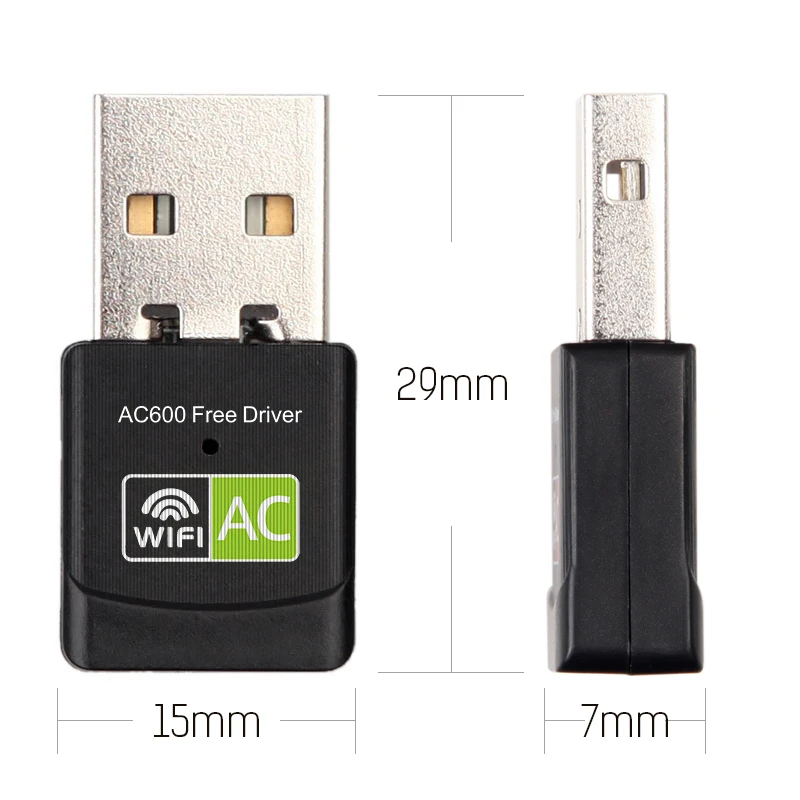 Zhiguanghong RTL8811cu Free Driver USB Wifi Dongle 600Mbps Mini Wireless USB Adapter for Android