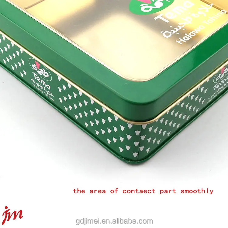 Wholesale Custom Food Grade Square Tin Can, Window Display Metal Box for Jewelry, Food & Gift Packaging