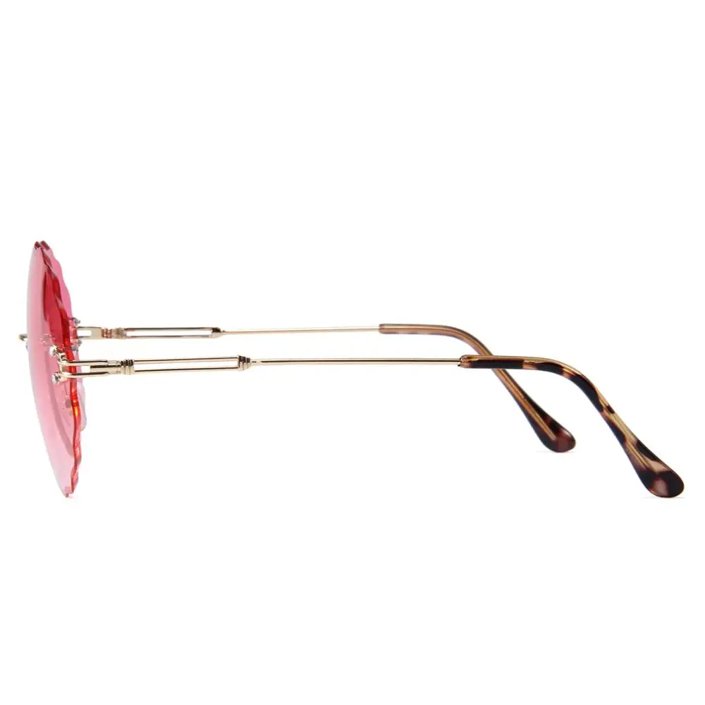 Alibaba.com: German Small Rimless Round pink Ladies Sunglasses No Brand ...