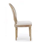 Furniture Oval Wood Frame Dining Chair French Dining Louis Xvi Style Solid Wood Frame Fabric Antique Furniture Oval Round Back Dining Chair