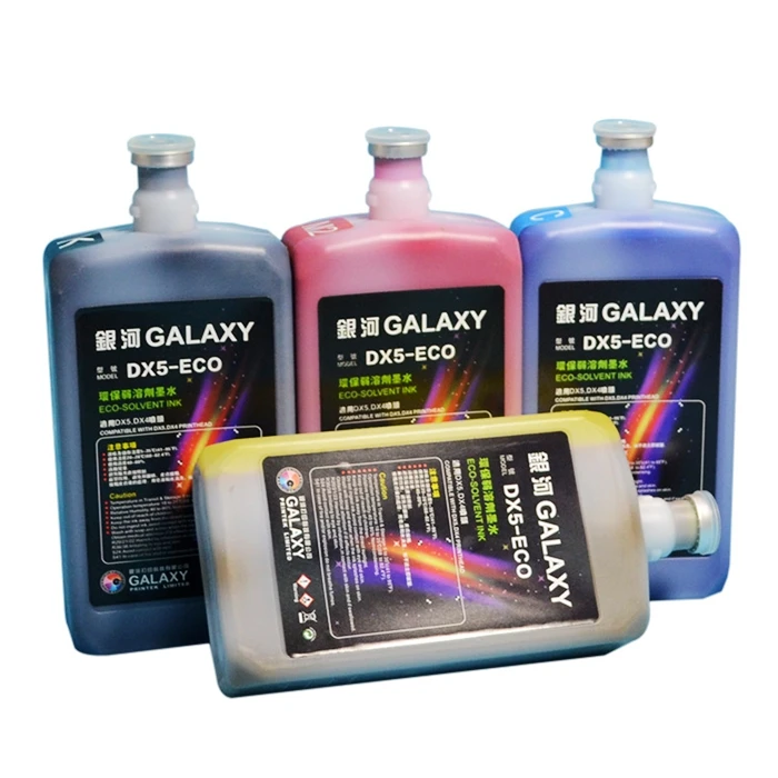No Moq Limited Eco Solvente Galaxy Dx5 Tinta Hecha En China - Buy Galaxy Dx5  Tinta Eco Solvente Para Dx5 Dx5 Tinta Product on Alibaba.com
