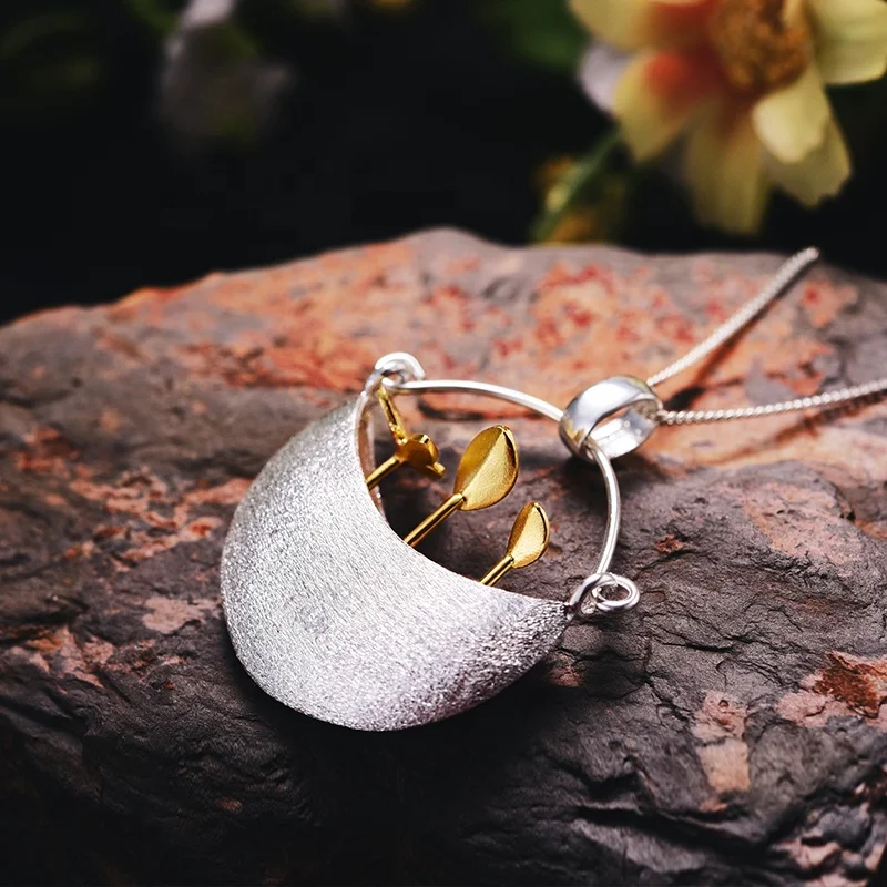 Lotus Fun Women Jewelry My Little Garden Flower Pendant