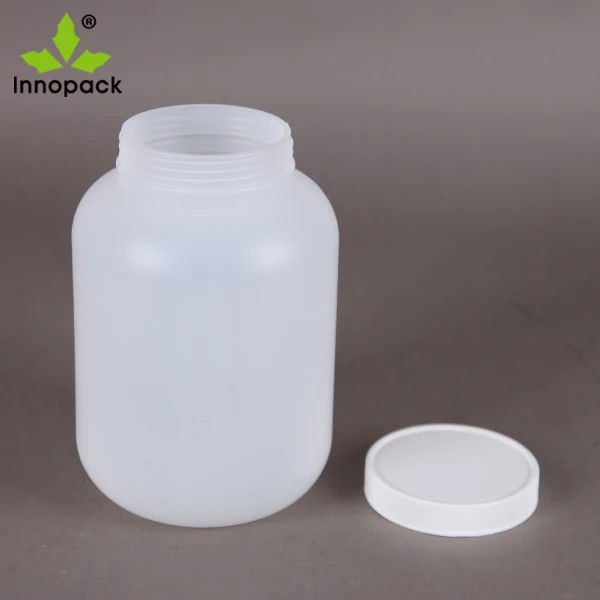 5L HDPE  Black  Plastic Protein Powder Jar