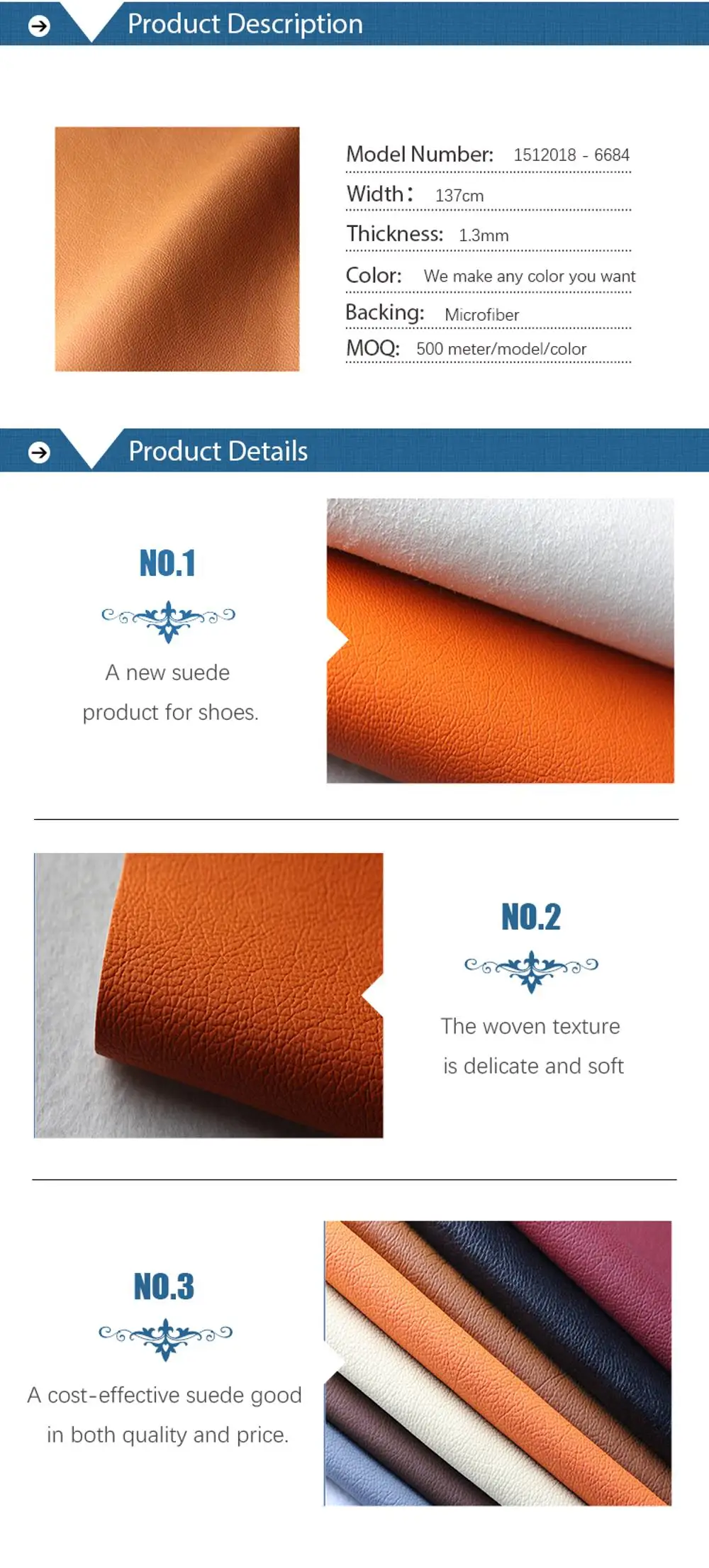 1.3mm Thickness Recycled Pvc Faux Leather Ecofriendly Sofa Synthetic