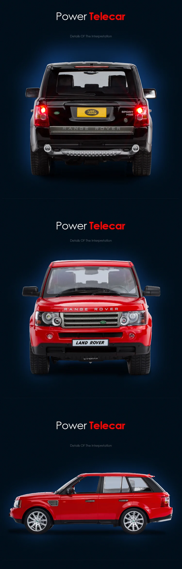 RSTAR Best Licensed Land Rover RC Vehicle Model with Remote Control for ...