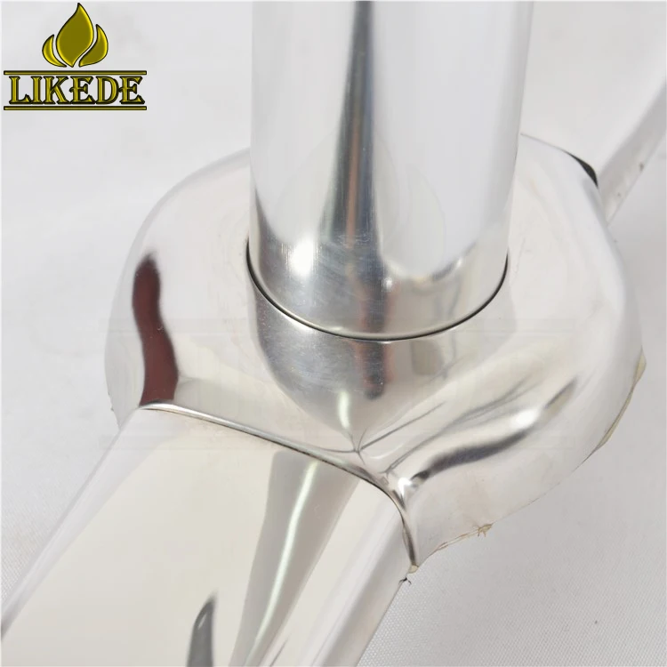 Hot Sale Low Price Double Legs Steel Pipe Table Base 304# Stainless Steel Table Frame