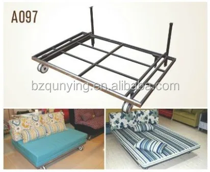 Cheap Hospitality Space Saving Sofa Bed Metal Frame For Small Apartments Buy Double Futon Bed Frame Tublar Construction Bed Frame Cheap Bed Frames Product On Alibaba Com