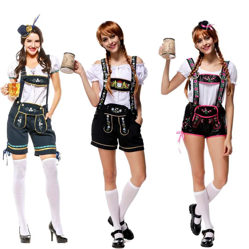 Bavarian Beer Maid Ladies Fancy Dress German Oktoberfest Womens Adult UK 6-24