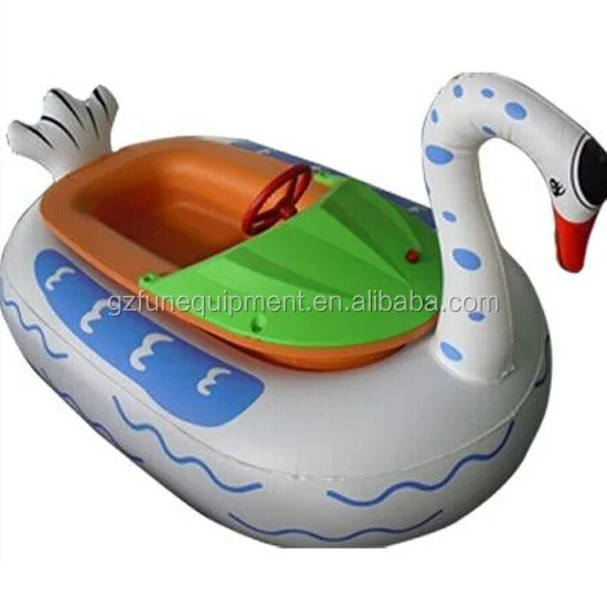High Quality Small Electric Kids Paddle Boat Inflatable Swimming Pool Toys Boat Inflatable Bumper Boat for Rental Carton Box