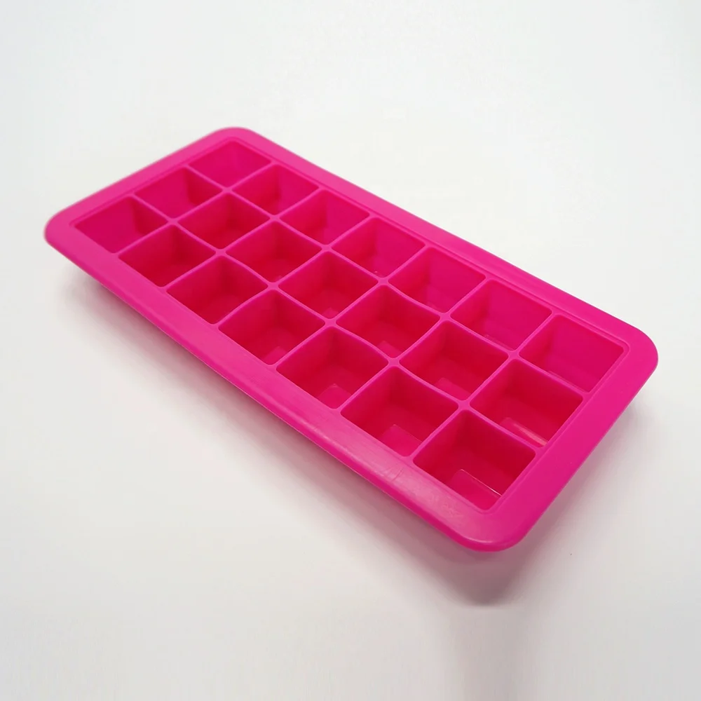 Easy Release 21 Shaped Silicone Ice Cube Trays with Lid Cover Ice Cube Mold Containers