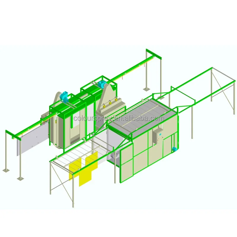 Electrostatic Powder Coating Line for Batch Production Coating