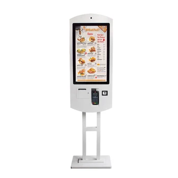 32 Inch All In One Touch Self Service Payment Ordering Kiosk fast Food Restaurant