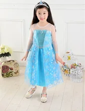 girls elsa dress fancy dress for girls snow white frock designs long sleeve children’s clothing for girls la reine des neiges