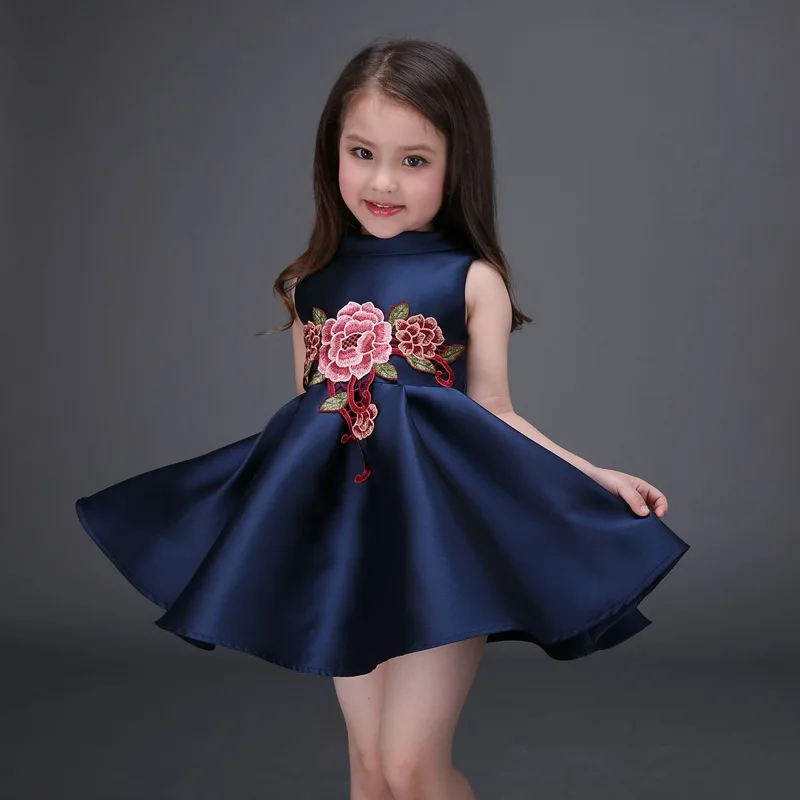 Navy Blue Princess One Piece Frocks Design Embroidered Party Dresses Buy Embroidered Party Dresses Princess One Piece Frocks Design Navy Blue Dresses Product On Alibaba Com