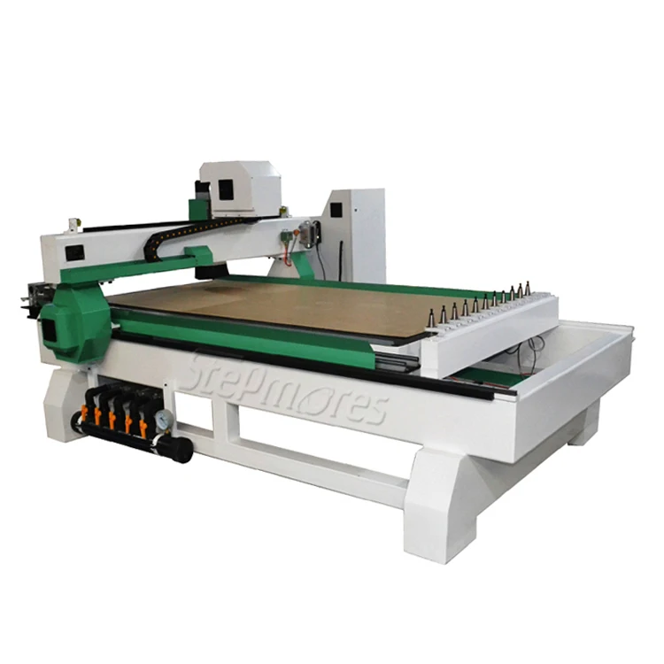 SM1325 Auto Tool Changing Atc Cnc Router 1325 4 Axis with Fixed Rotary Cnc Router Atc